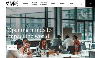 Schermafbeelding van antwerpmanagementschool.be