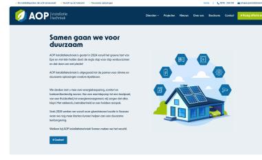 Schermafbeelding van aopinstallatietechniek.nl