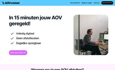 Schermafbeelding van aovwinkel.nl
