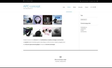 Schermafbeelding van apc-concept.be