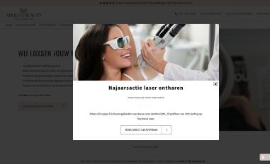 Schermafbeelding van apollobeauty.nl