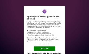 Schermafbeelding van appletips.nl