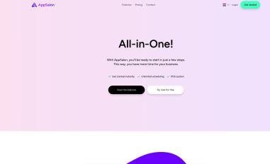 Schermafbeelding van appsalon.nl