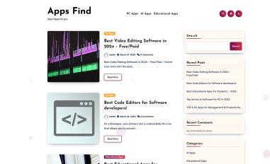 Schermafbeelding van appsfind.net