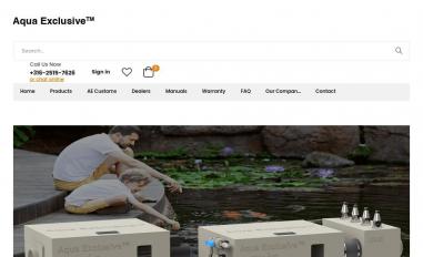 Schermafbeelding van aqua-exclusive.com