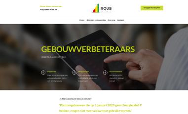 Schermafbeelding van aqus.nl