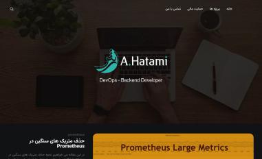 Schermafbeelding van arash-hatami.ir