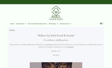 Schermafbeelding van arbolkruidenkracht.nl