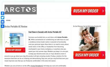 Schermafbeelding van arctosportableac.net