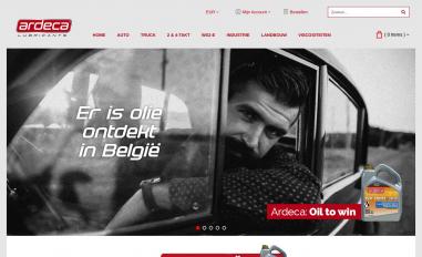 Schermafbeelding van ardeca-lubricants.nl