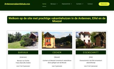 Schermafbeelding van ardennenvakantiehuis.com