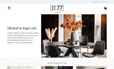Schermafbeelding van area77.nl