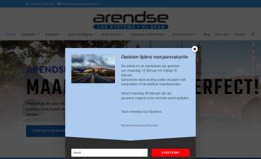 Schermafbeelding van arendsecarsystems.nl