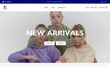 Schermafbeelding van aresgymclothing.com