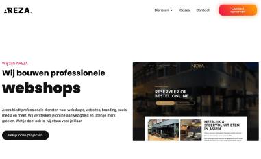 Schermafbeelding van areza.nl