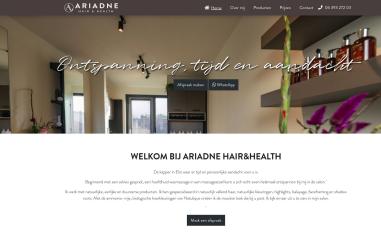 Schermafbeelding van ariadne-hairhealth.nl