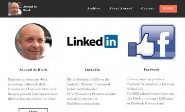 Schermafbeelding van arnauddeklerk.com