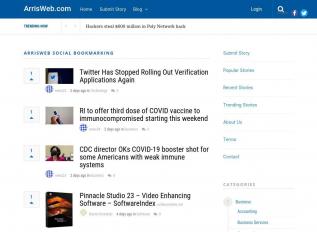 Schermafbeelding van arrisweb.com