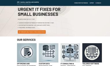 Schermafbeelding van ars-ict.eu