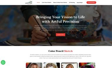 Schermafbeelding van artfulcreators.com