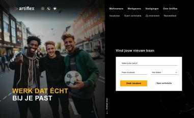 Schermafbeelding van artiflex.com