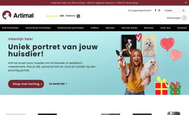 Schermafbeelding van artimal.nl