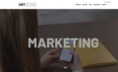 Schermafbeelding van artisteeq.be