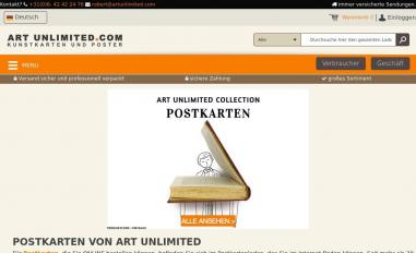 Schermafbeelding van artunlimitedshop.de