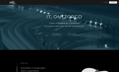 Schermafbeelding van arxservices.nl