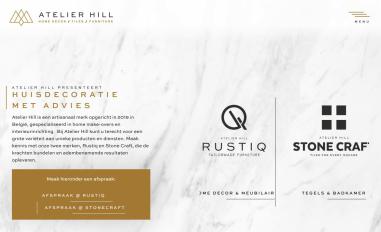 Schermafbeelding van atelierhill.be