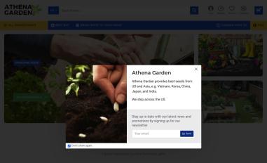 Schermafbeelding van athenagarden.org