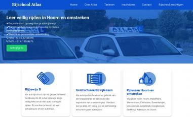 Schermafbeelding van atlasrijopleiding.nl