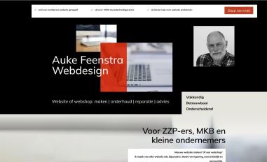Schermafbeelding van aukefeenstrawebdesign.nl