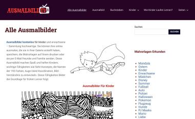 Schermafbeelding van ausmalbildtv.com