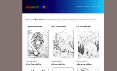 Schermafbeelding van ausmalzeit.net