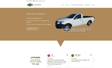 Schermafbeelding van autohurenbonaire.nl