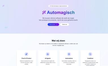 Schermafbeelding van automagisch.app