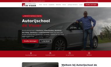Schermafbeelding van autorijschooldevisser.nl