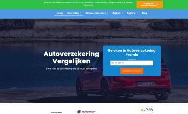 Schermafbeelding van autoverzekeringen-vergelijker.nl