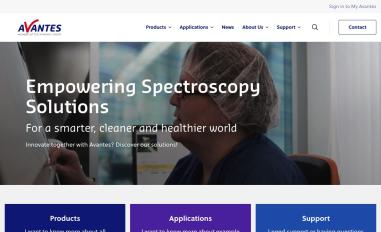 Schermafbeelding van avantes.com