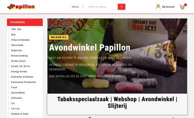 Schermafbeelding van avondwinkelpapillon.nl