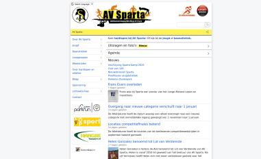 Schermafbeelding van avsparta.nl