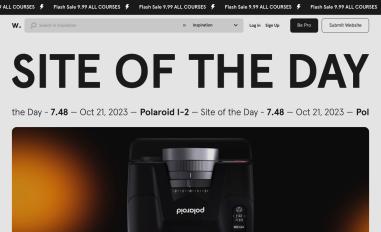 Schermafbeelding van awwwards.com