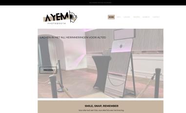 Schermafbeelding van ayemphotobooth.nl