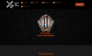 Schermafbeelding van ayhamthebarber.nl