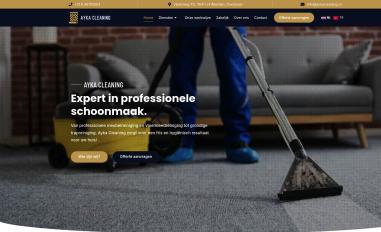 Schermafbeelding van aykacleaning.nl
