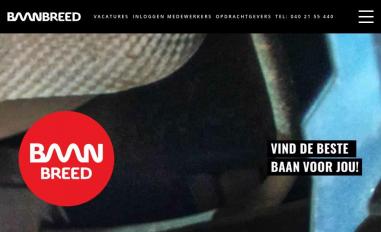 Schermafbeelding van baanbreed.nl
