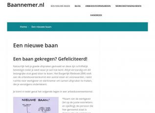 Schermafbeelding van baannemer.nl