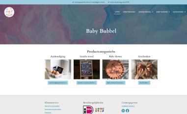 Schermafbeelding van baby-bubbel.nl
