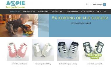 Schermafbeelding van baby-schoenen.nl